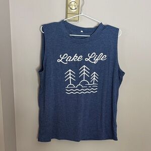 Lake Life Women's Blue Tank Top